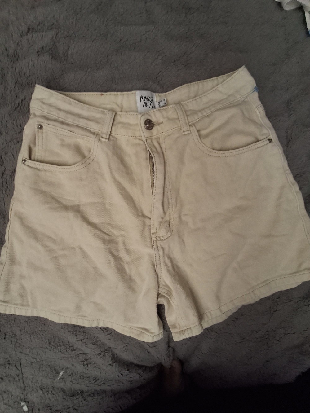 Tan High-Rise Women's Shorts - Princess Polly